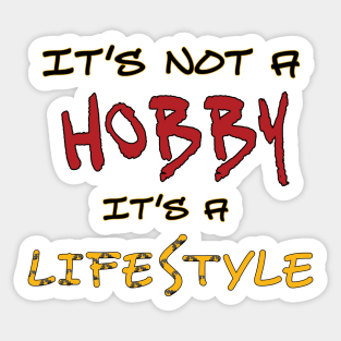 It's not a Hobby it's a LifeStyle - Retro Jordan 12 "Taxi" Graphic Design Sticker